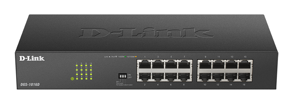 D-Link 16 Port Gigabit Smart Managed PoE Switch DGS F120 18PS-E